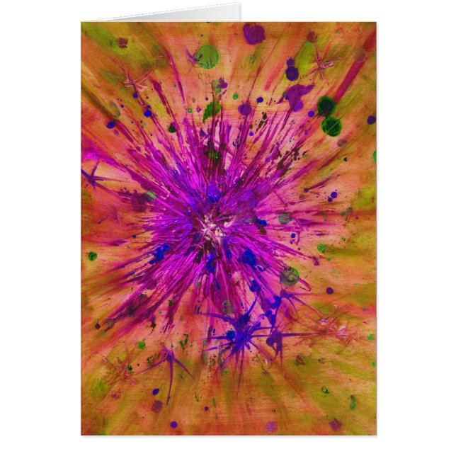 Cartão Abstrato de natalina Star (Frente)