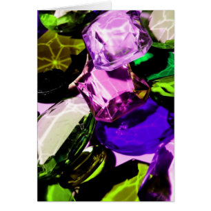 Cartão abstrato de pedra preciosa