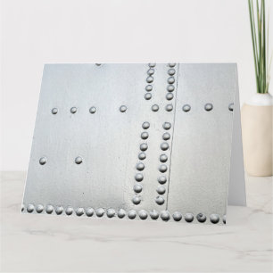 Cartão Abstrato de Pele de Aeronaves de Alumínio