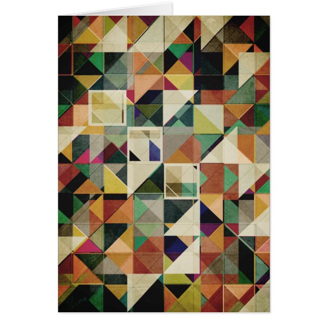 Cartão Abstrato de Tones da Terra (Frente)