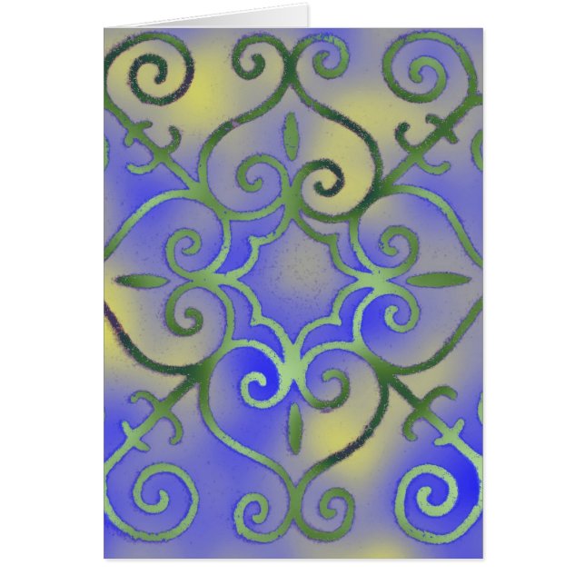 Cartão Abstrato digital (Frente)