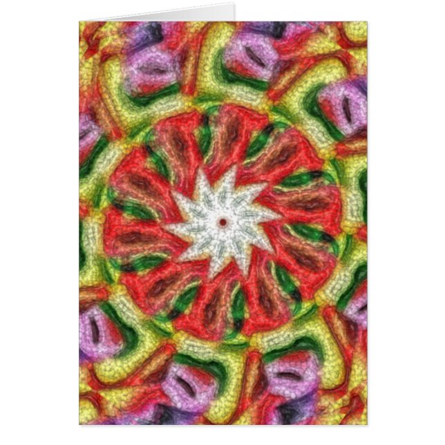 Cartão Abstrato Digital Art (Frente)