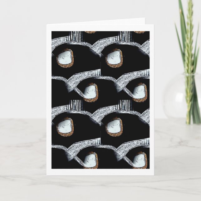 Cartão abstrato do africano (Frente)