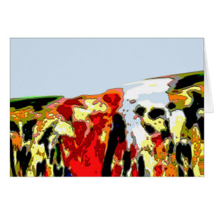 Cartão Abstrato do Derramar de óleo