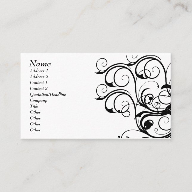 Cartão abstrato do modelo do vintage - (Frente)