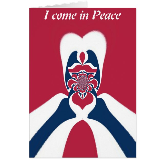 Cartão Abstrato E.T. Art Impressão (Frente)