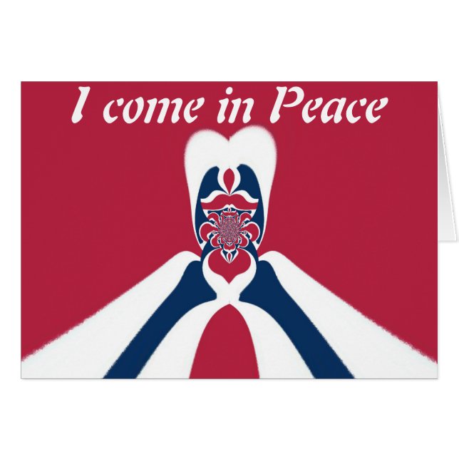 Cartão Abstrato E.T. Art Impressão (Frente Horizontal)