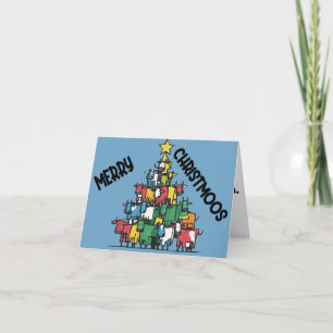 Cartão Abstrato Engraçado de Árvore de Natal