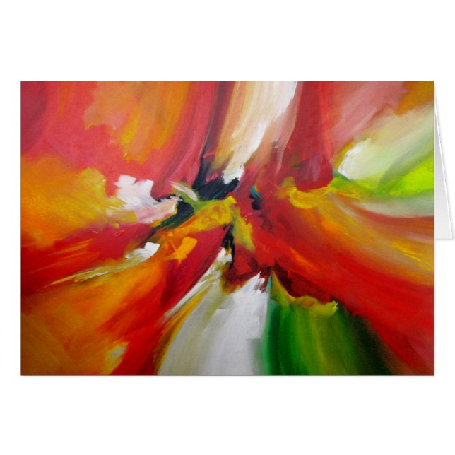 Cartão Abstrato Expressionismo (Frente Horizontal)