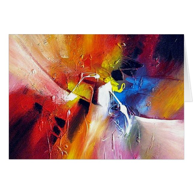 Cartão Abstrato Expressionismo (Frente Horizontal)