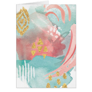 Cartão Abstrato Faridas - Cores Mudadas