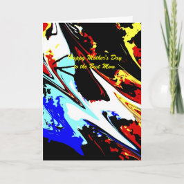 Cartão Abstrato Feliz Dia de as mães Feliz Mãe Saudação