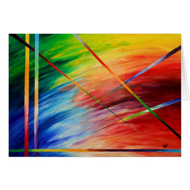 Cartão Abstrato - forças da criação (Frente Horizontal)