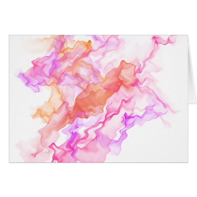 Cartão Abstrato Fractal Smoke (Frente Horizontal)