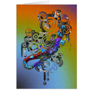 Cartão abstrato Gecko