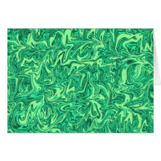 Cartão Abstrato Green Swirl