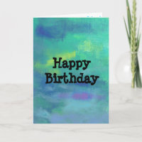 Abstrato Impressionista em Verde e Azul de Anivers