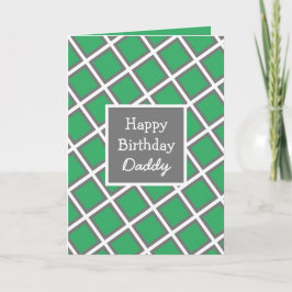 Cartão Abstrato Moderno Personalizado Pai Feliz de Aniver