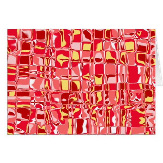 Cartão Abstrato Mosaico (Frente Horizontal)