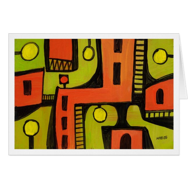 Cartão Abstrato Pintura 05 (Frente Horizontal)