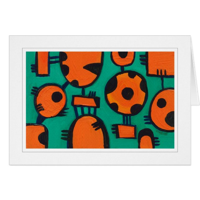 Cartão Abstrato Pintura 07 (Frente Horizontal)