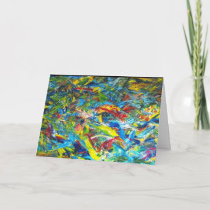 Cartão Abstrato: Pintura de Julia Morrill