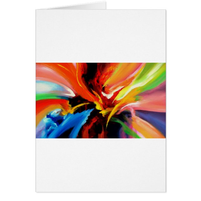 Cartão Abstrato: Pintura de Serdar Hizli (Frente)