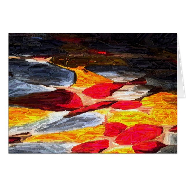 Cartão Abstrato, placa (Frente Horizontal)