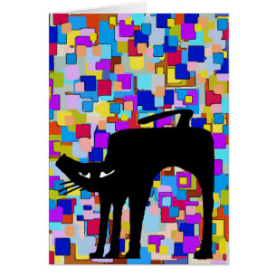 Cartão Abstrato preto
