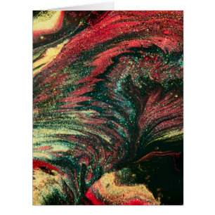 Cartão Abstrato preto e vermelho