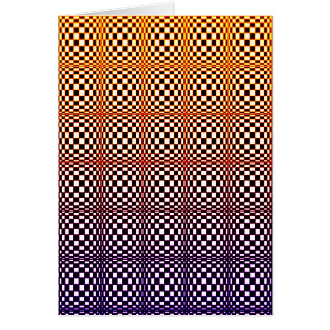 Cartão Abstrato quadrados 3 (retrato) (Frente)