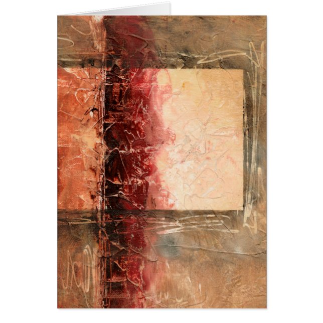 Cartão Abstrato Red Landscape (Frente)