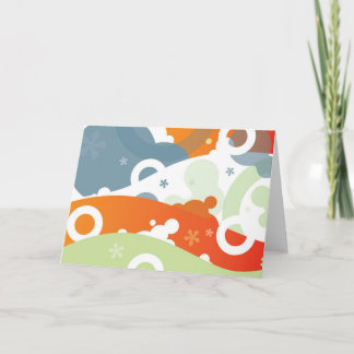 Cartão Abstrato Retro-Moderno