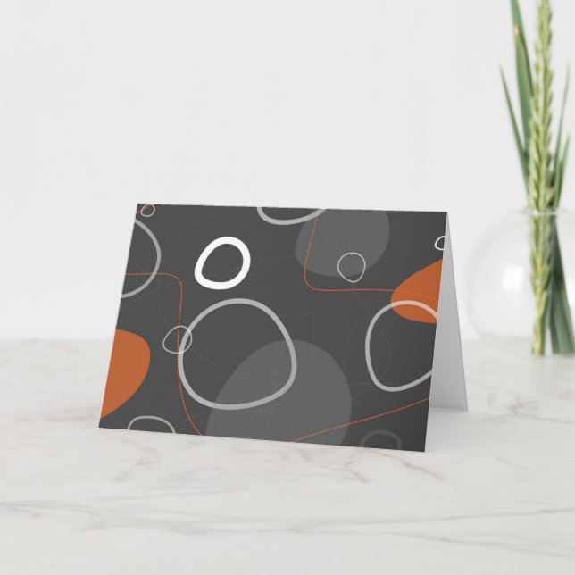 Cartão Abstrato Retro-Moderno (Frente)