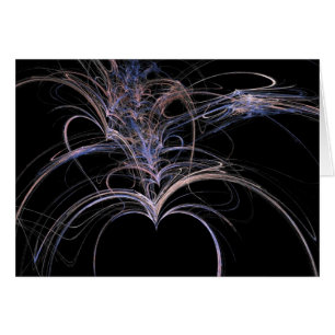 Cartão Abstrato Roxo Art