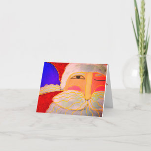 Cartão Abstrato Santa Claus