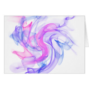 Cartão Abstrato Smoke na água