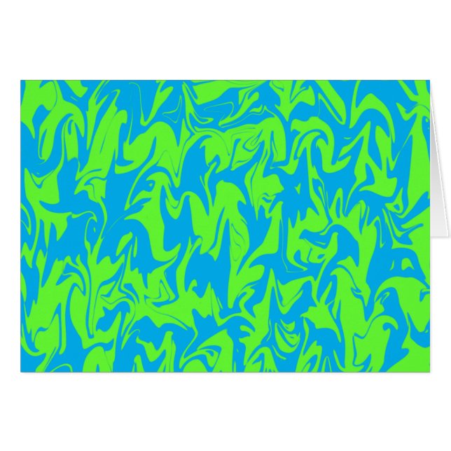 Cartão Abstrato Swirl (Frente Horizontal)