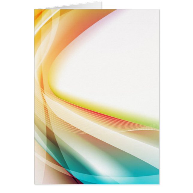 Cartão Abstrato Swirl 2 (retrato) (Frente)