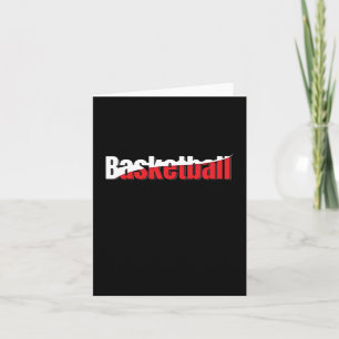 Cartão Abstrato Swish - Jogador de Basquete - Arte do Wor