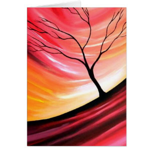 Cartão Abstrato Tree - Arte Moderna