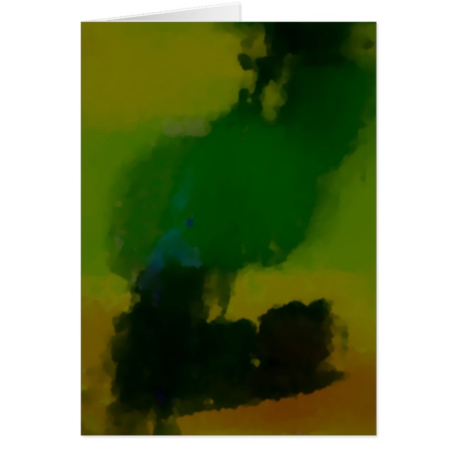Cartão Abstrato verde-creativo (Frente)