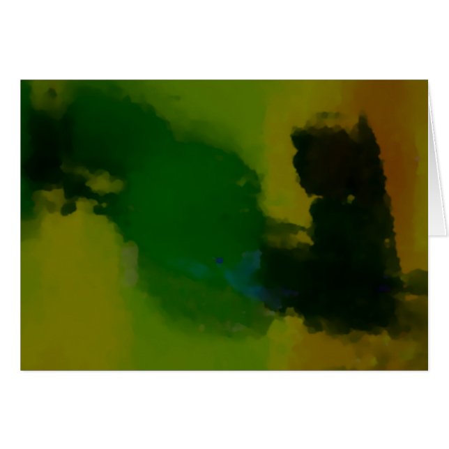 Cartão Abstrato verde-creativo (Frente Horizontal)