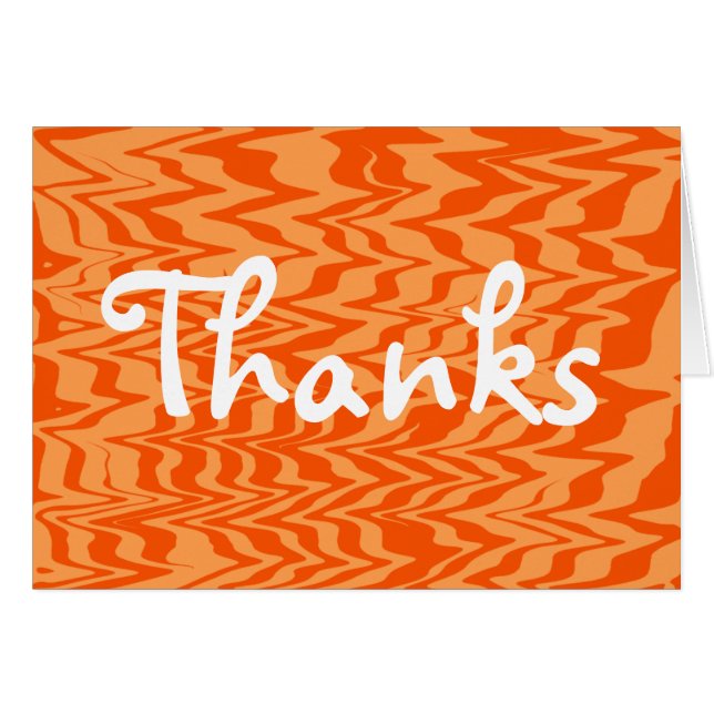 Cartão Abstrato ZigZag Swirl (Frente Horizontal)