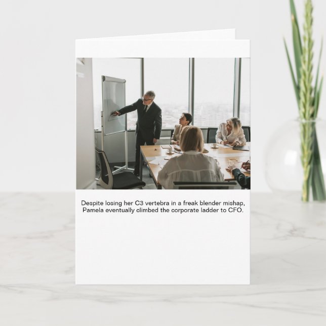 Cartão Absurd Corporate-Climber Pamela Stock Photo (Frente)