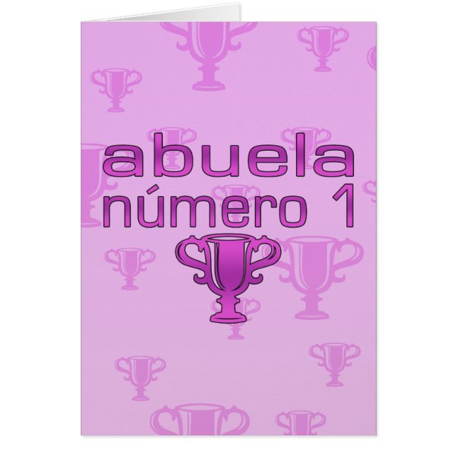 Cartão Abuela Número 1 (Frente)