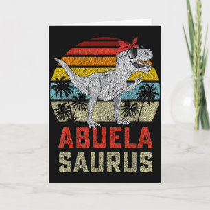 Cartão Abuelasaurus T Rex Dinossauro Abuela Saurus Famíli