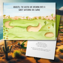 Cartão Abuelito, Deserto do Campo de Golfe de Aniversário