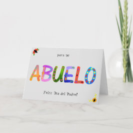 Cartão ABUELO Bold Geometric Boho Father’s Day Card