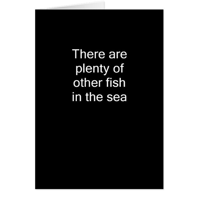 Cartão Abundância dos peixes no mar (Frente)